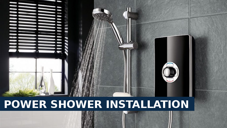 Power shower installation Hampton